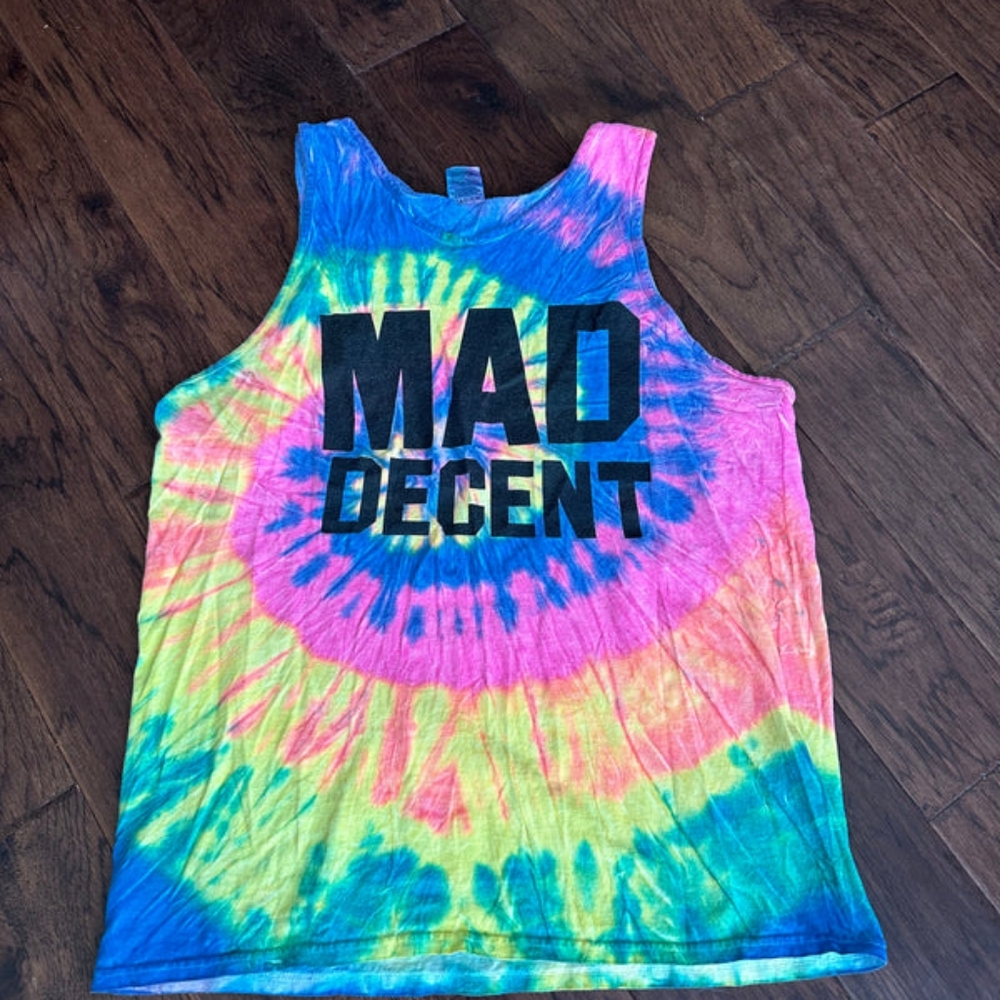 Mad Decent tie dye tank top - Large